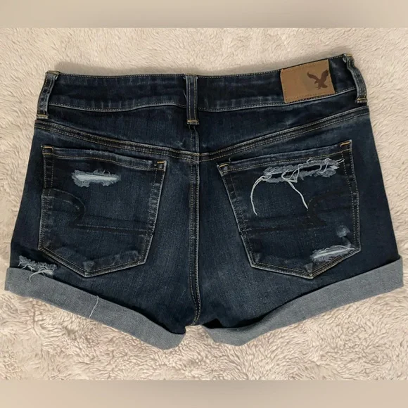 American Eagle Ripped Denim Shorts - Picture 2 of 5